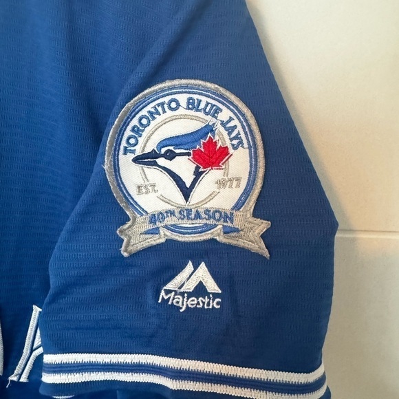 Toronto Blue Jays Tulowitzki Majestic Royal Alternate Cool Base Player Jersey - Picture 5 of 5